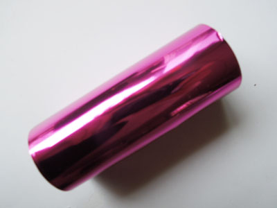 Rose red plastic foil paper